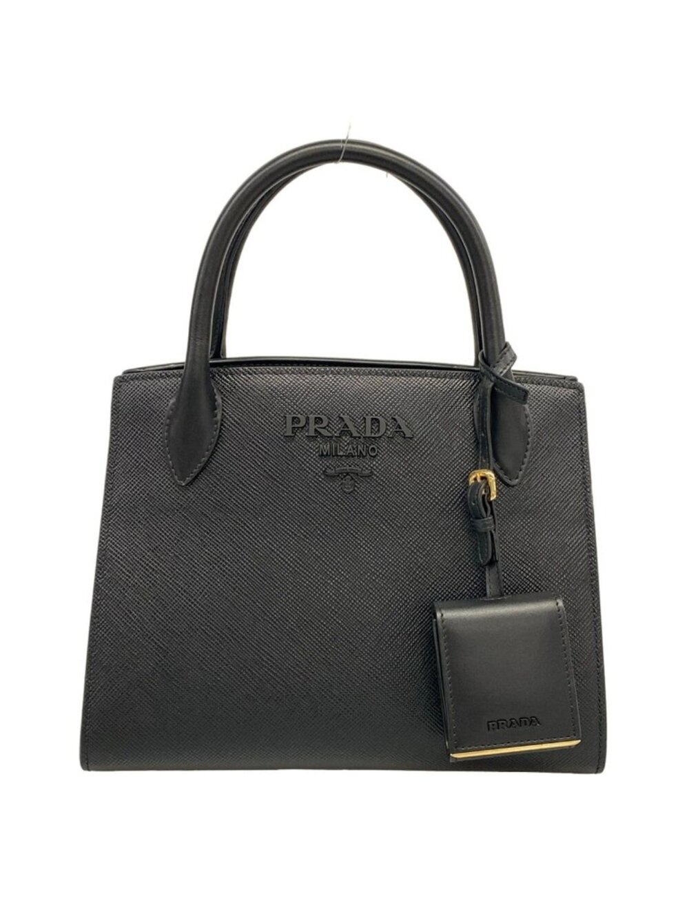 Prada Handbag Black Leather